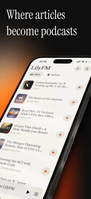 LilyFM APP 封面1
