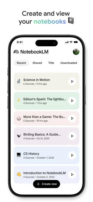 Google NotebookLM APP 封面2