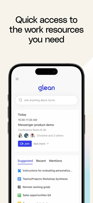 Glean Work APP 封面2
