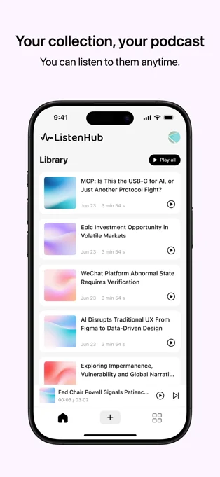 ListenHub APP 封面2