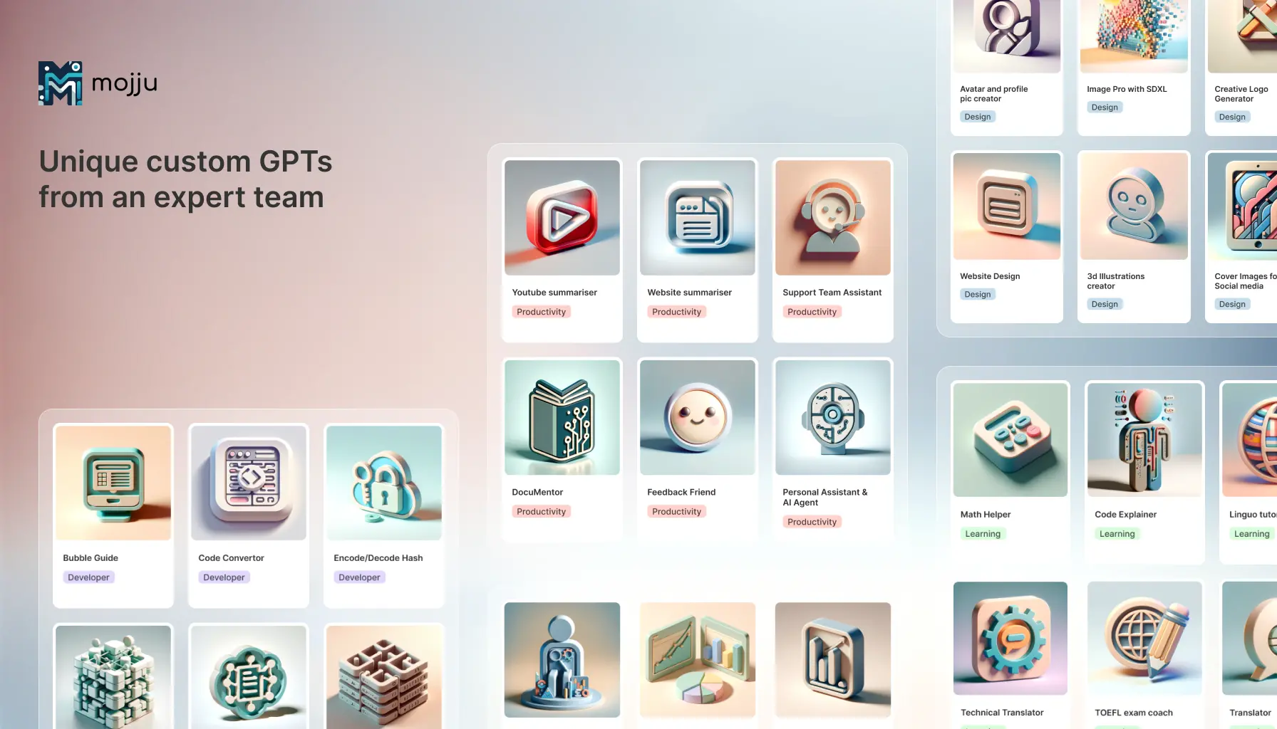 Unique Custom GPTs by Mojju