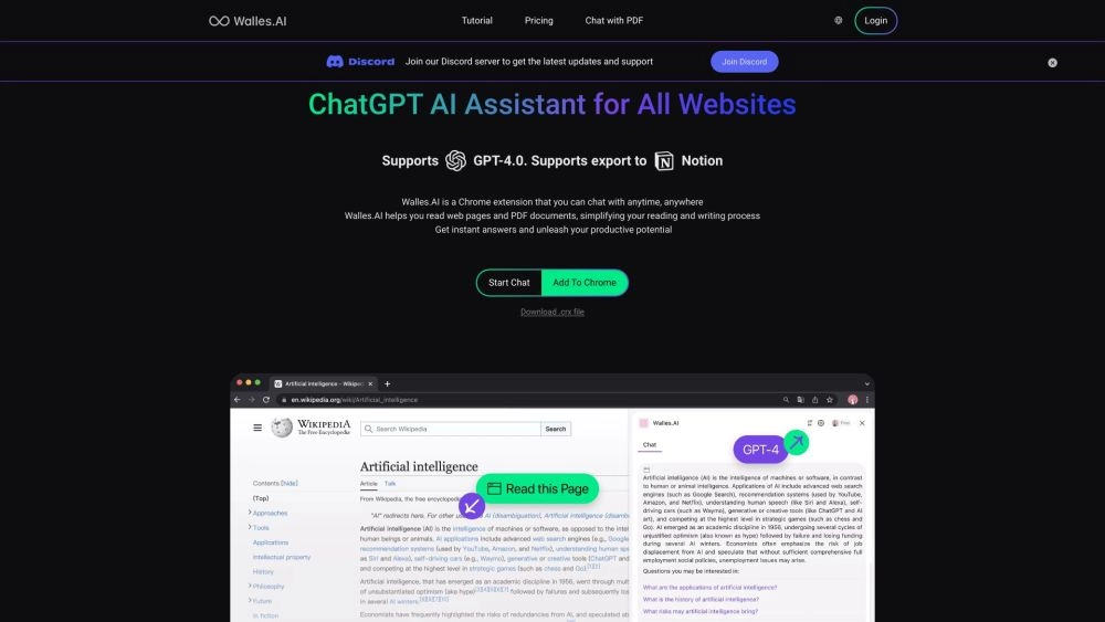 Walles.ai - Your AI Browser Sidekick
