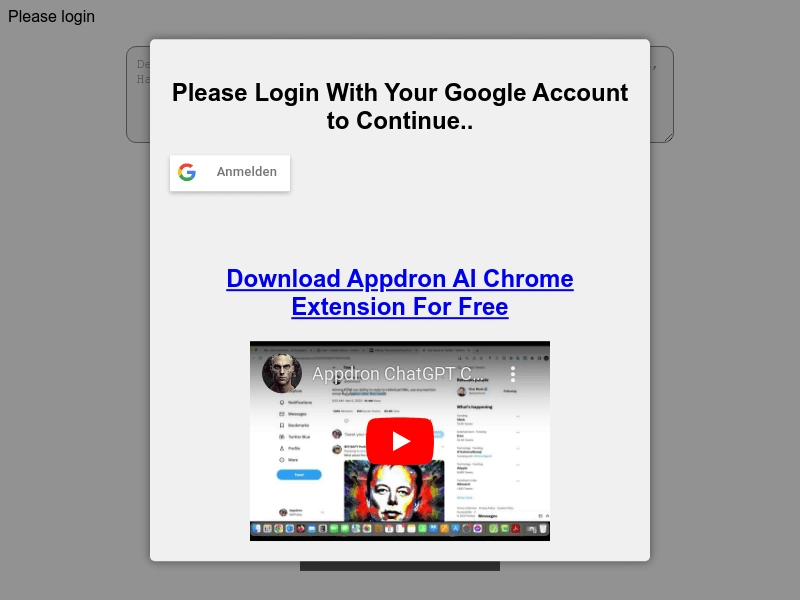 Appdron ChatGPT Dashboard