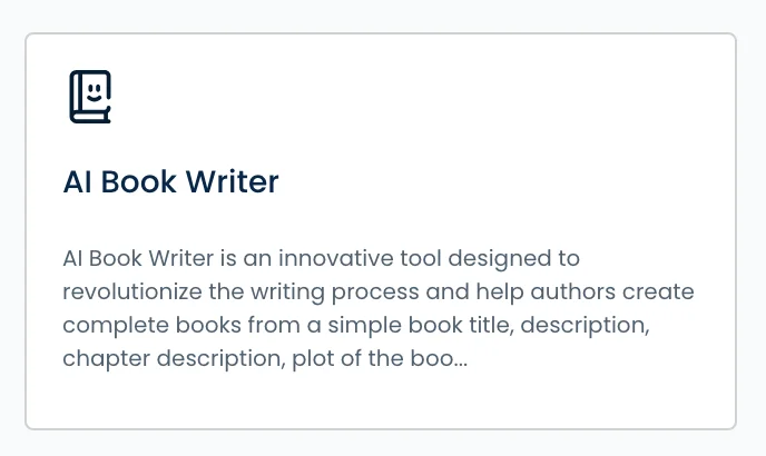 AI Book Writer