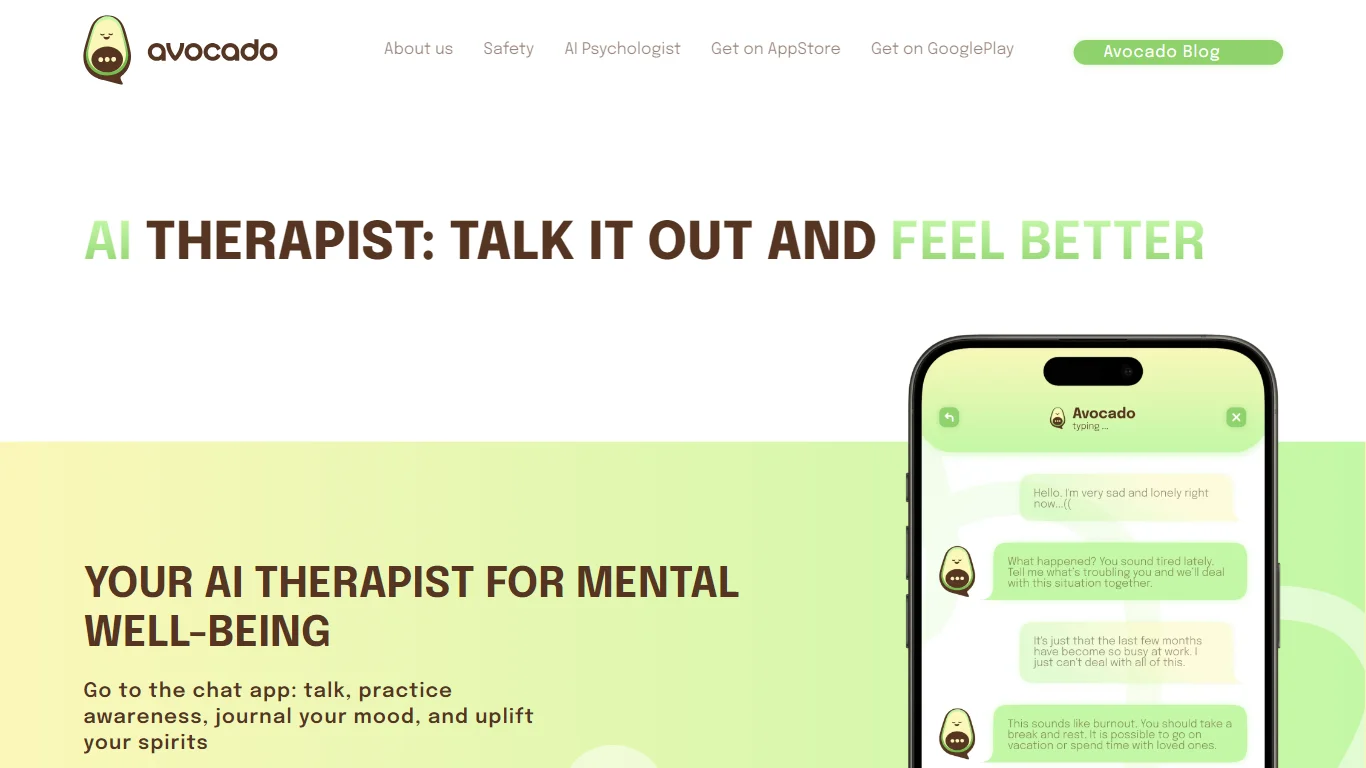 Avocado AI Therapist