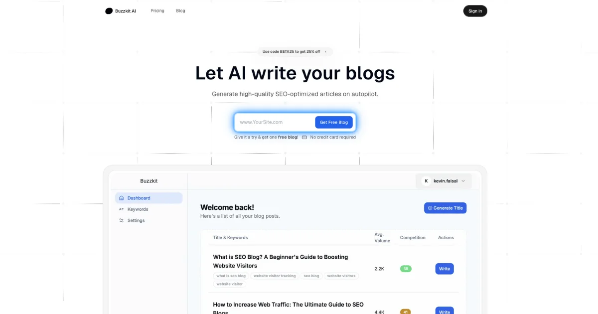 Buzzkit.ai (Beta)