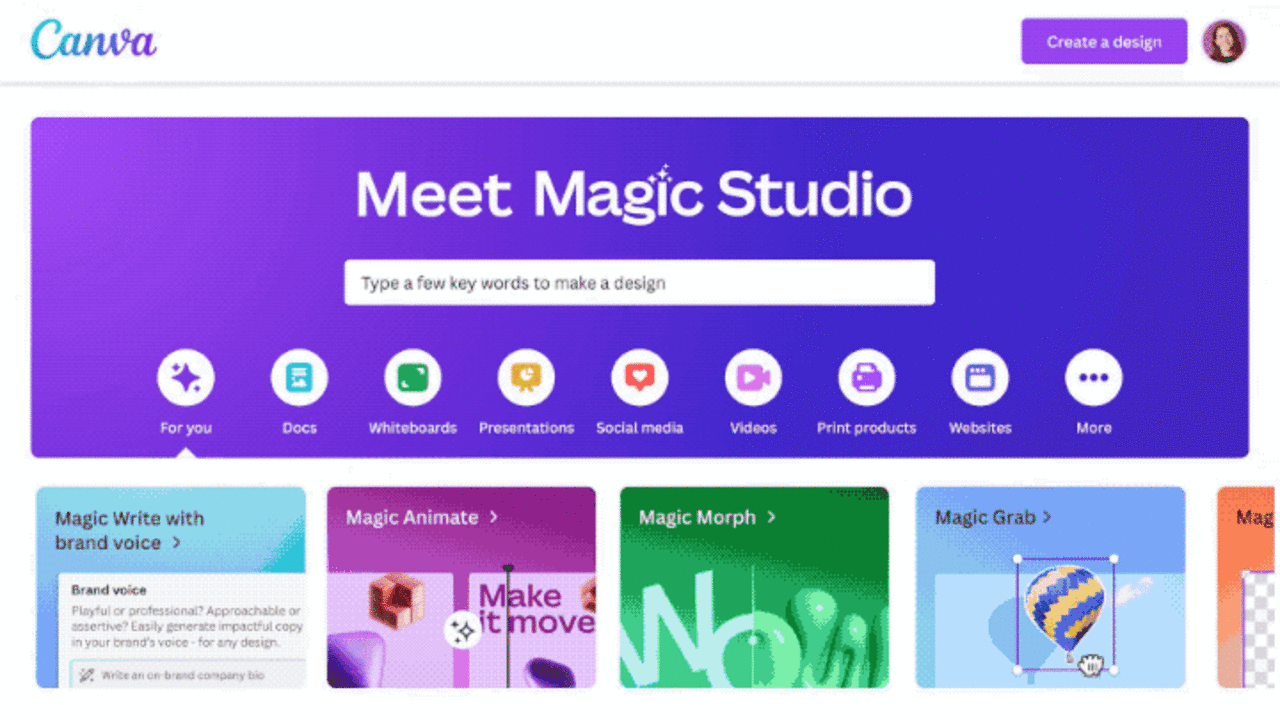 Canva AI Magic Studio