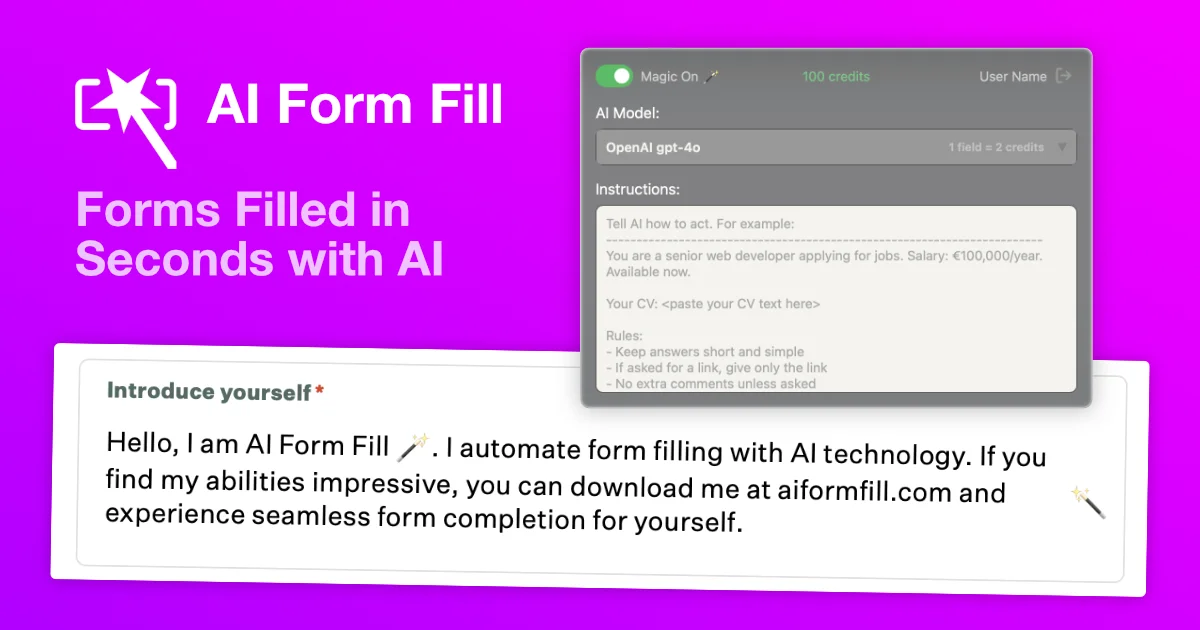 AI Form Fill