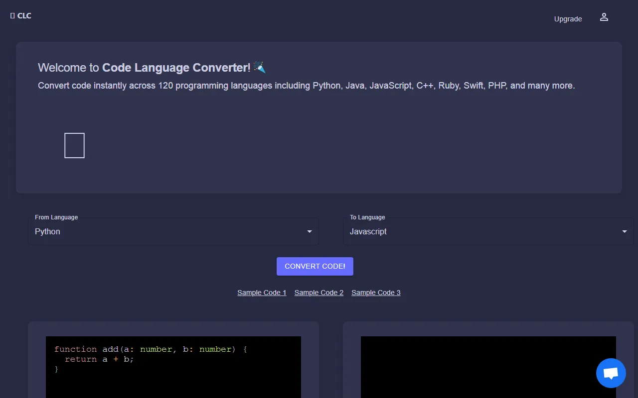Code Language Converter