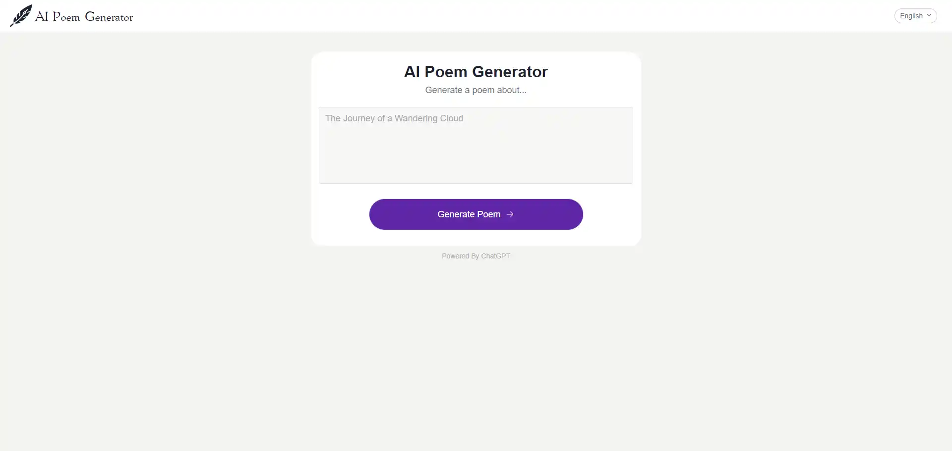 AI Poem Generator