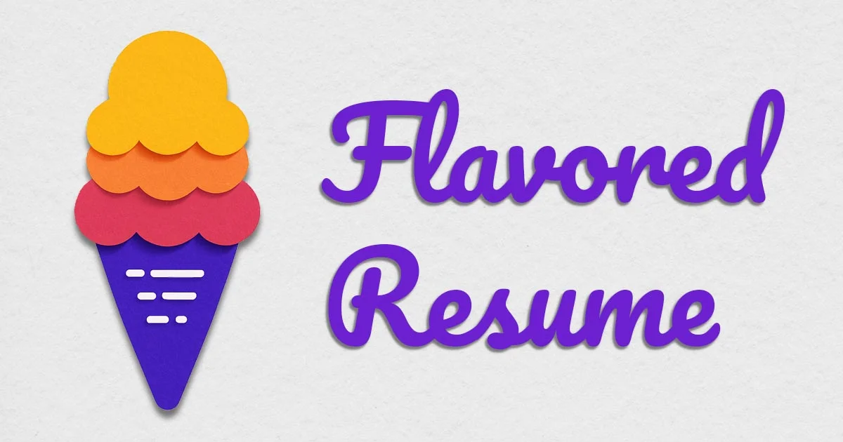 Flavored Resume