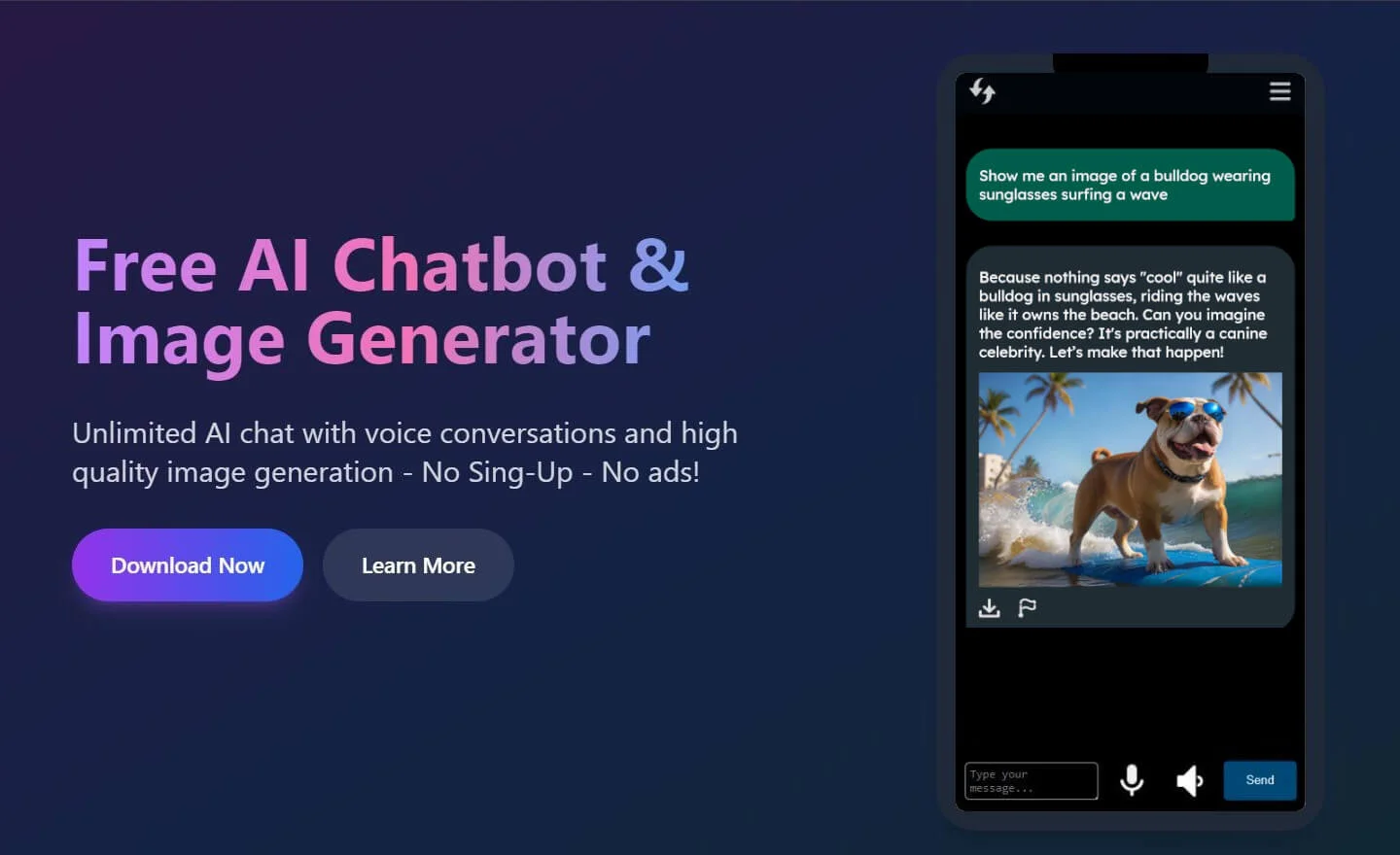 Free AI Chatbot & Image Generator