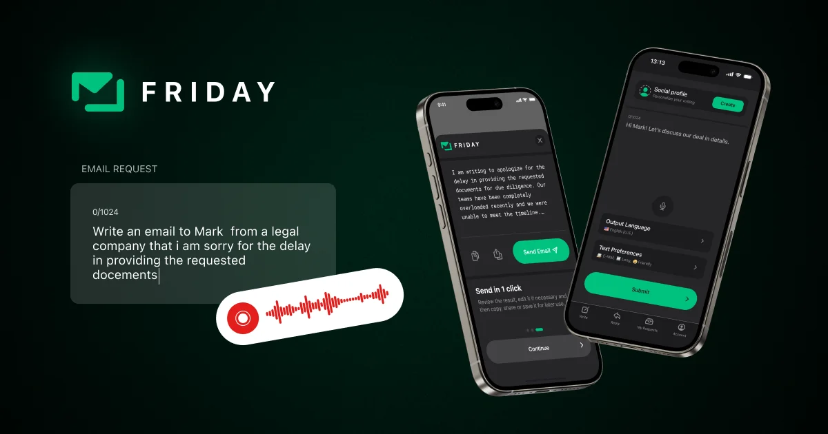 Friday: AI E-mail Writer