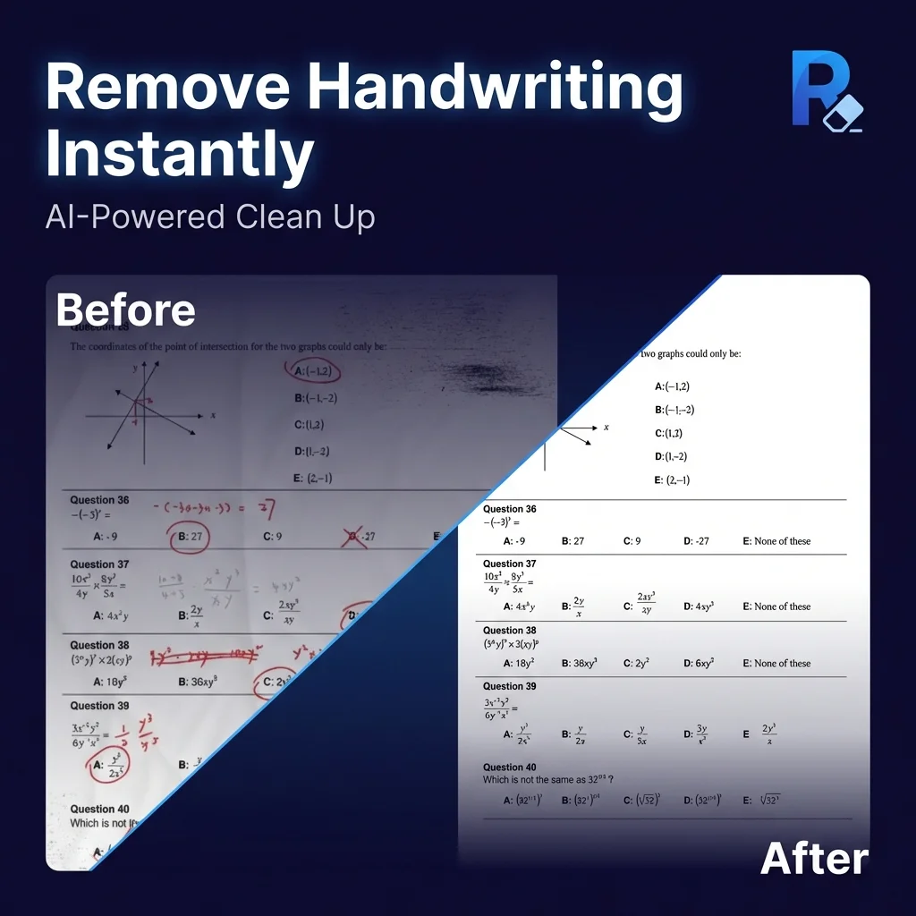 Handwriting Remover