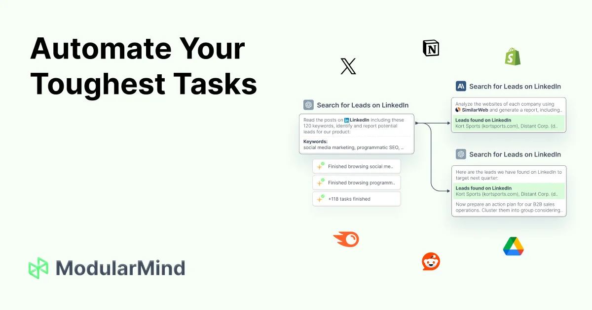 ModularMind: No-Code AI Builder