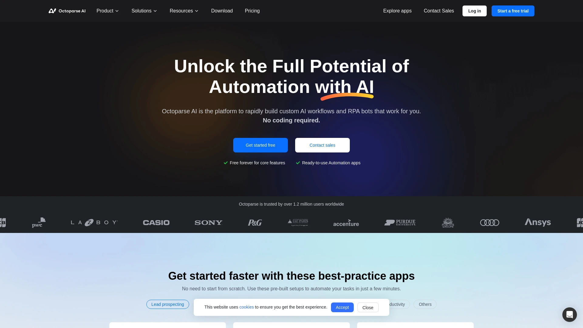 Octoparse AI - Workflow Automation Software