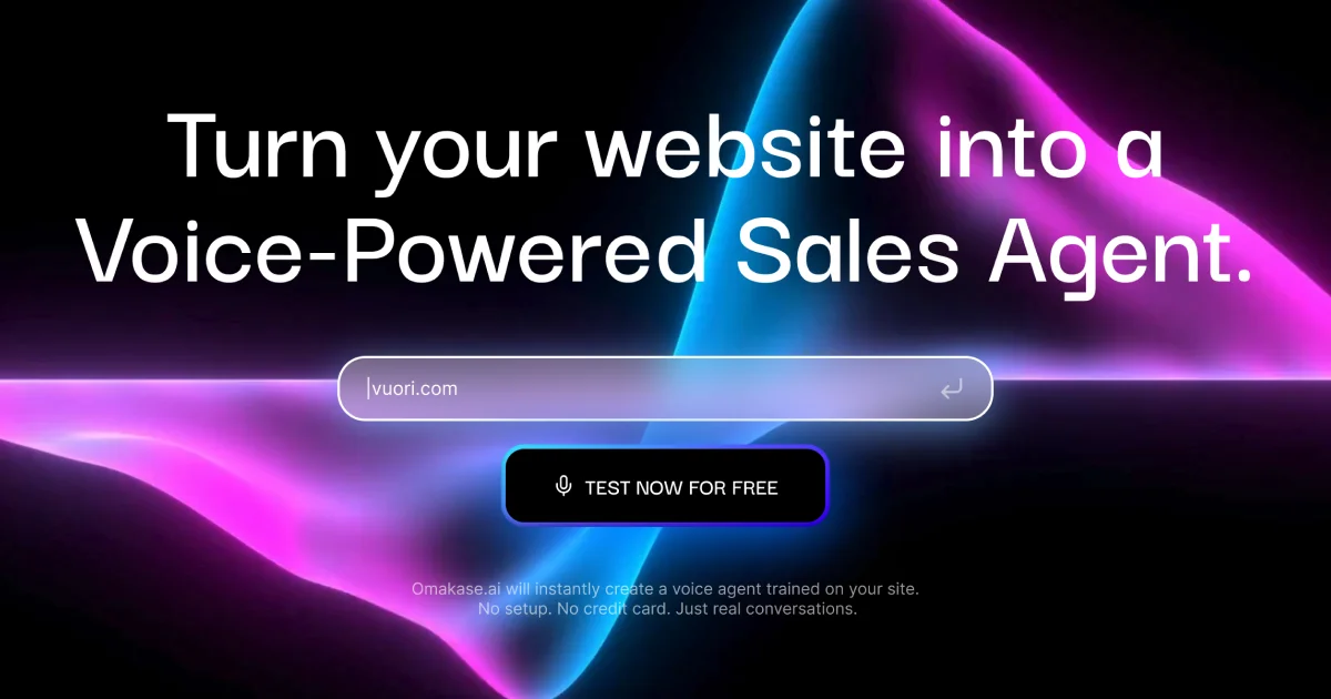 Omakase Voice AI