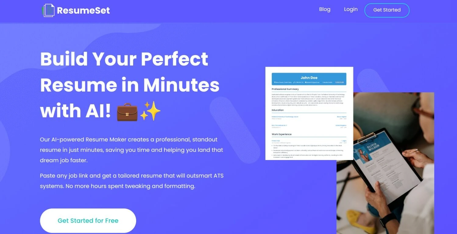 ResumeSet - AI Tailored Resume Maker