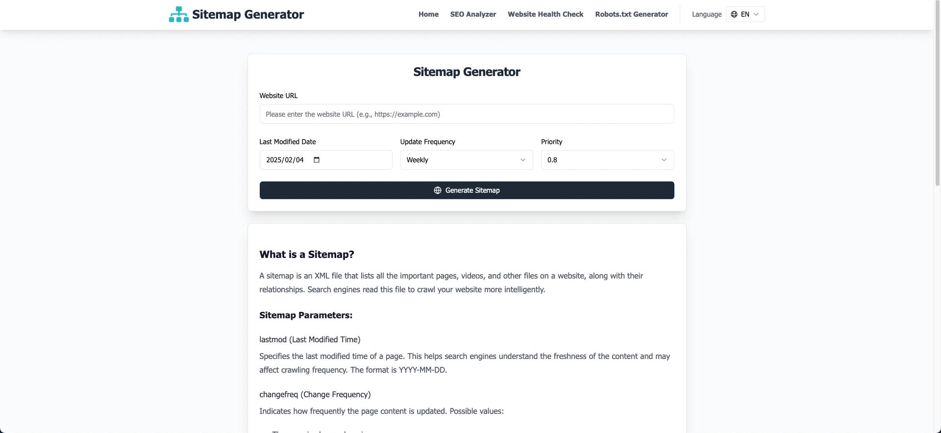 Sitemapgenerator