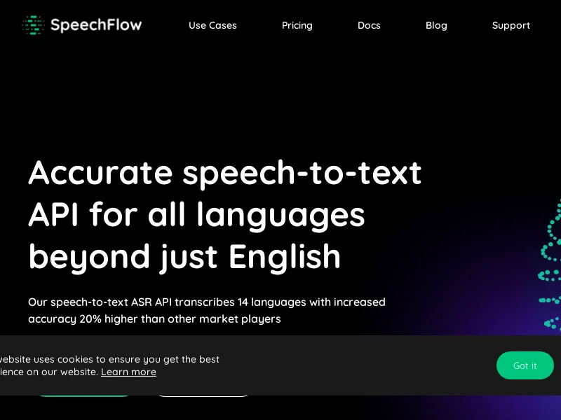 SpeechFlow - Advanced Speech-to-Text API