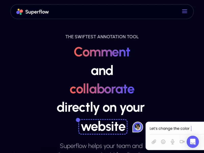 Superflow: Annotate live websites
