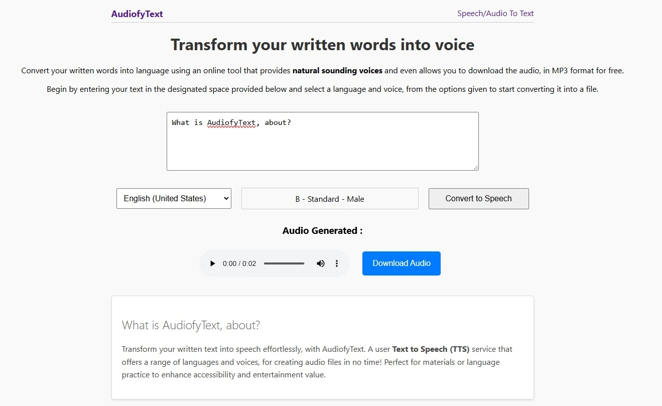 Text to Speech Converter (Free TTS)