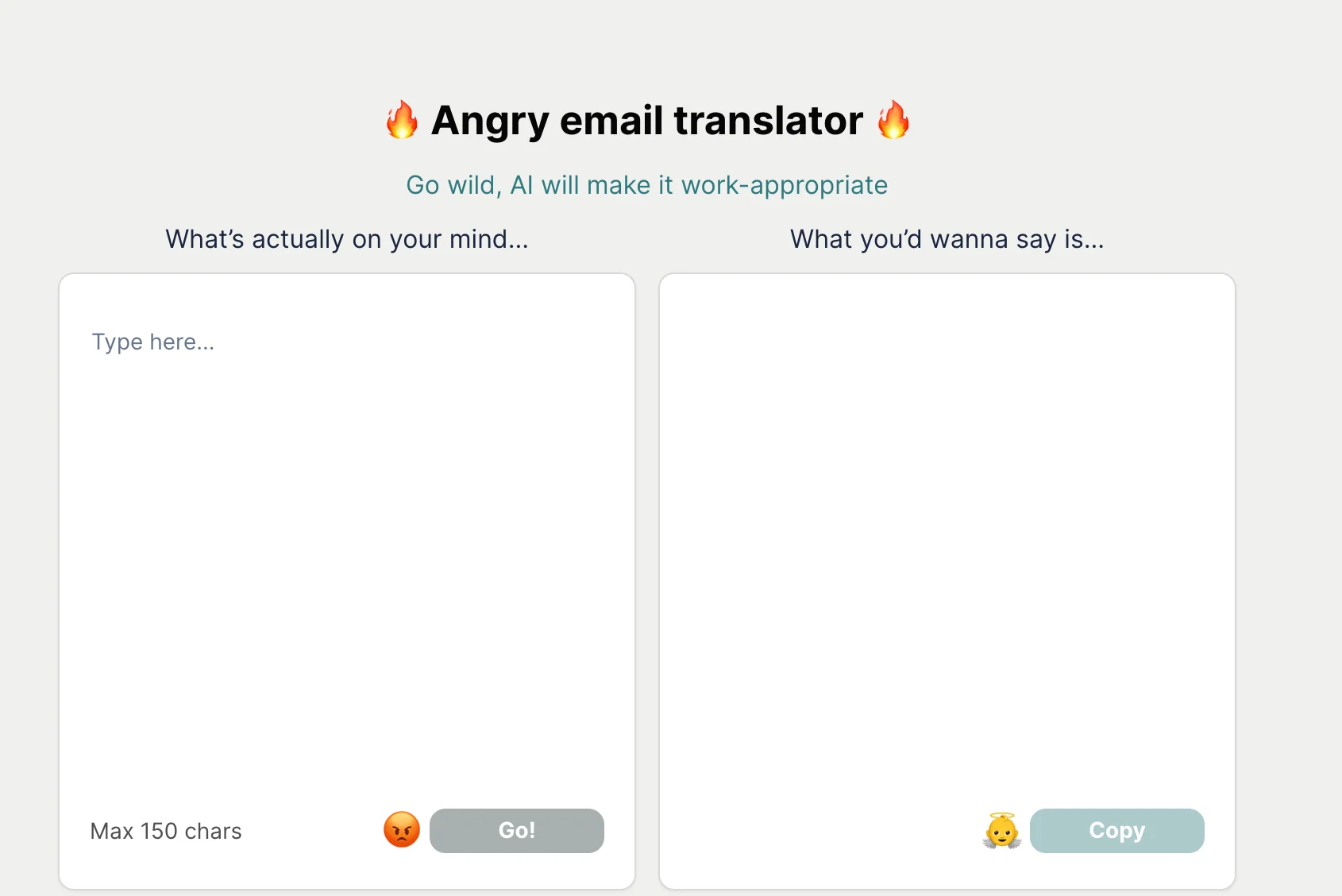 Angry Email Translator