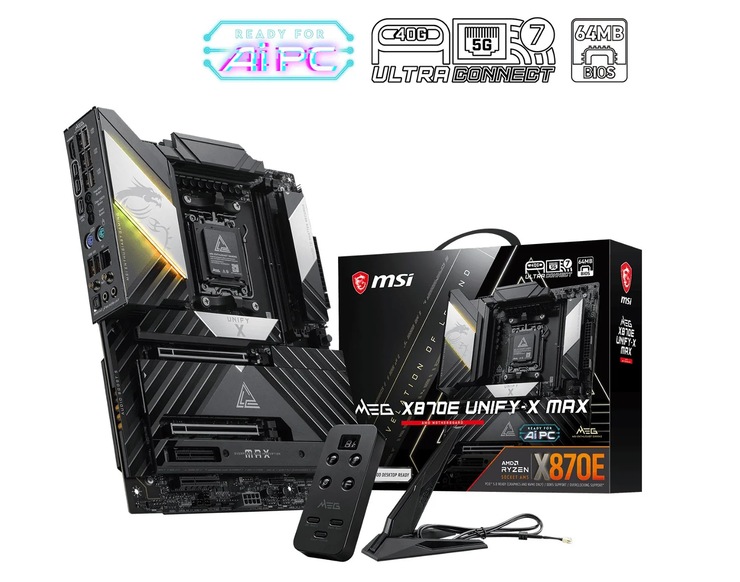 微星 MEG X870E UNIFY-X MAX 主板规格曝光：官标支持 10600+ MT/s 内存超频