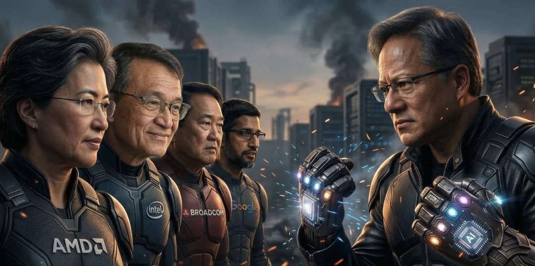 “反英伟达联盟”变强，4.4万亿美元帝国遭遇“四面围猎”