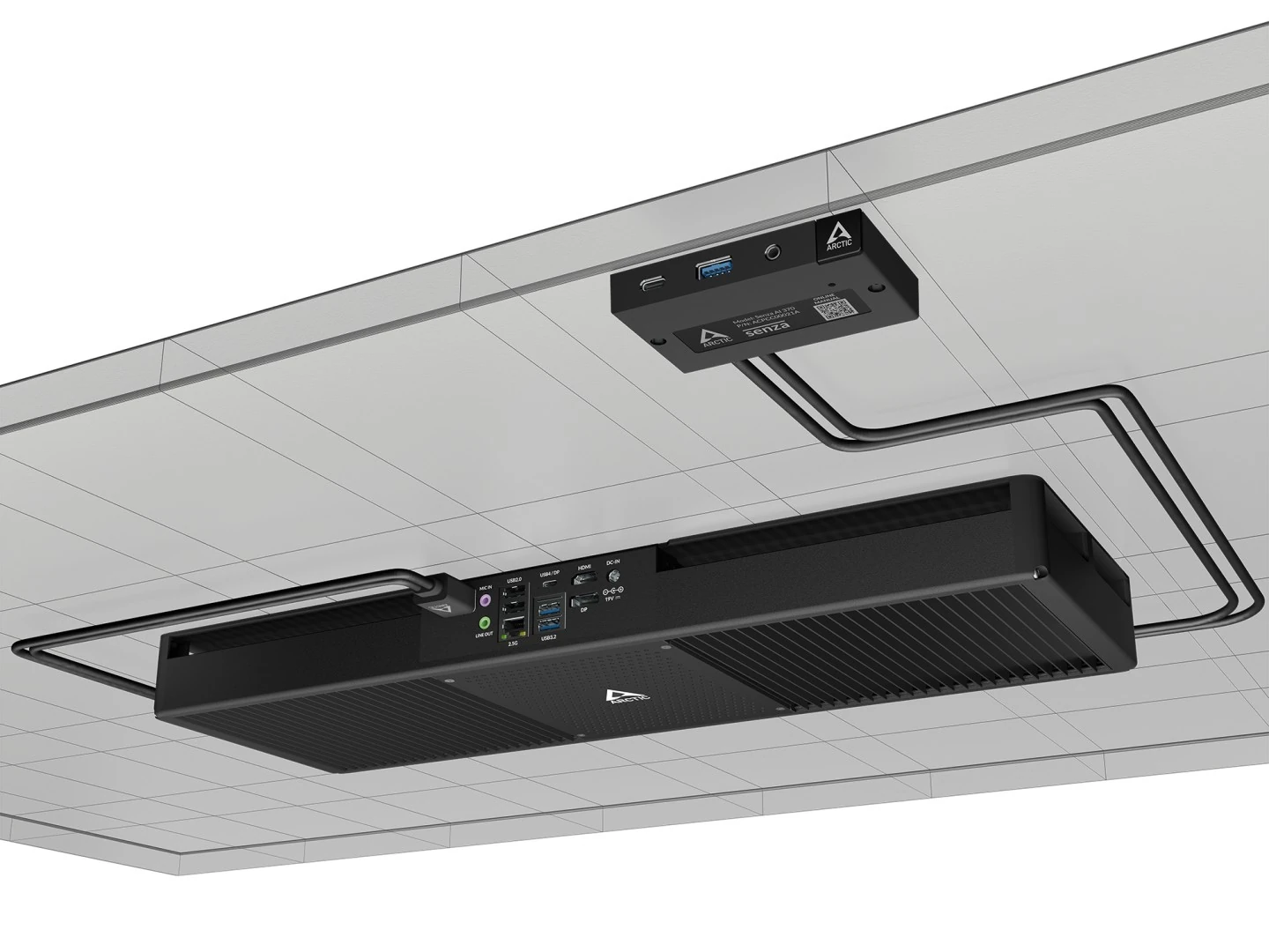 ARCTIC 升级桌下式无风扇被动散热迷你主机，带来 Senza AI 370