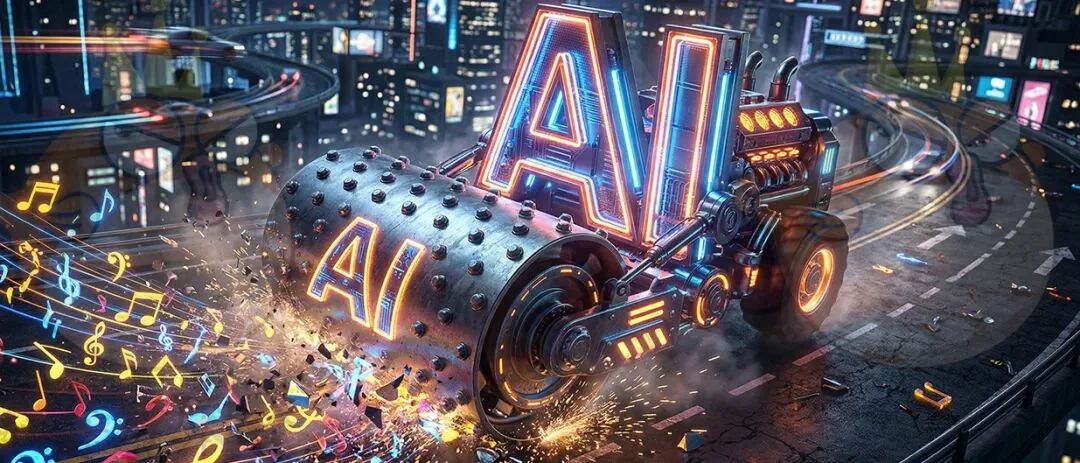 音乐大通缩：AI日产700万首，收益锐减90%