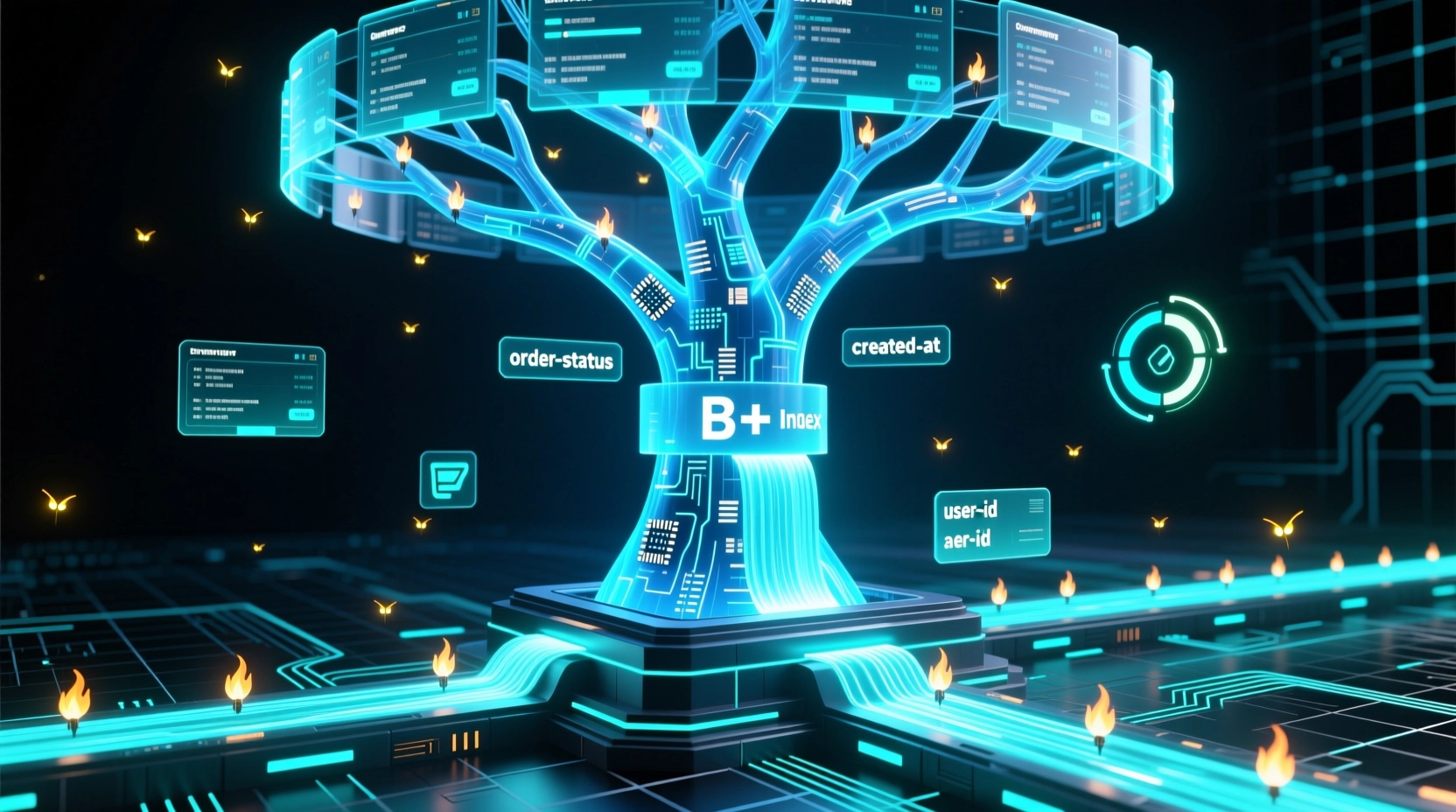 电商订单场景下多字段联合索引的实时构建与查询流程示意