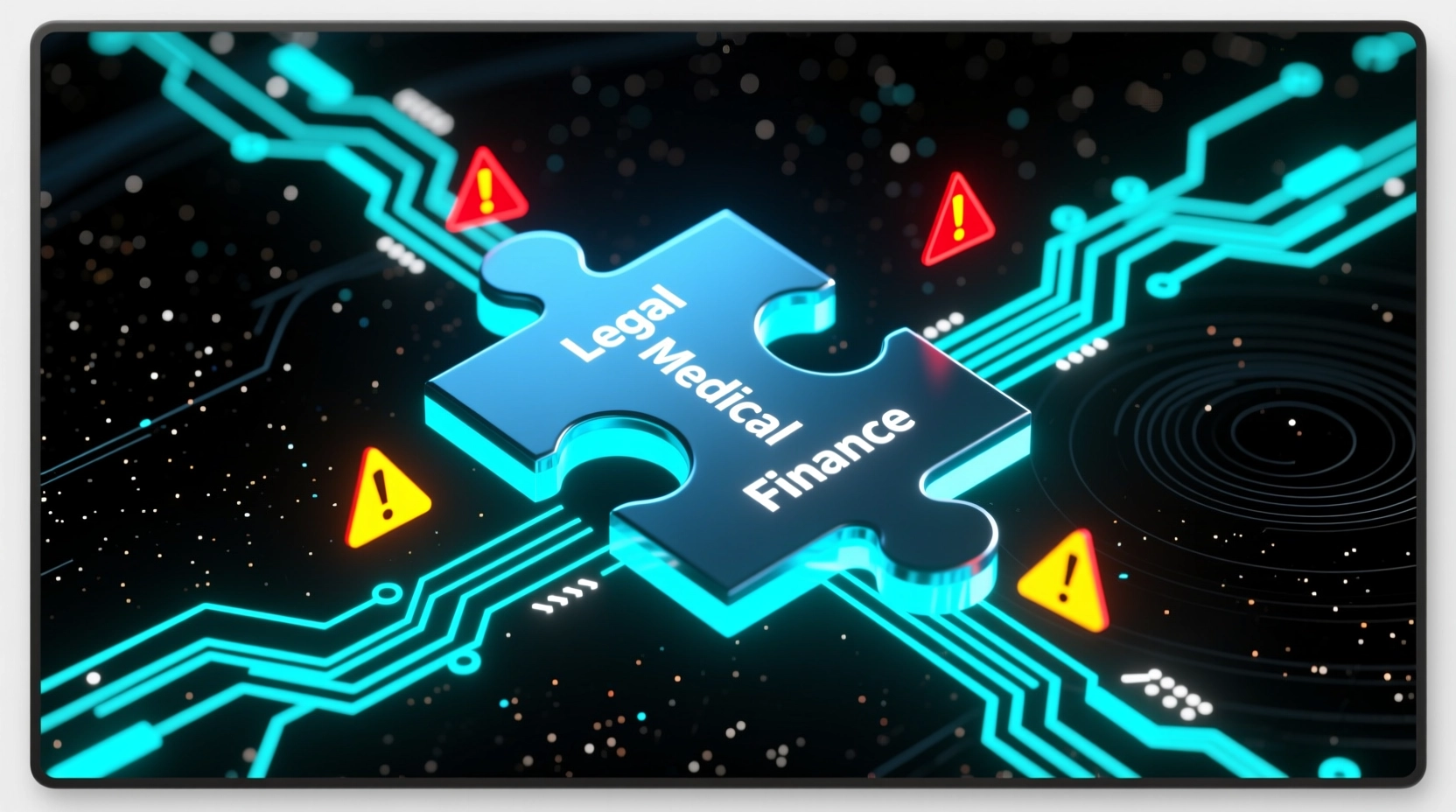 嵌入模型在不同专业领域中存在的语义漂移与领域偏移问题示意图