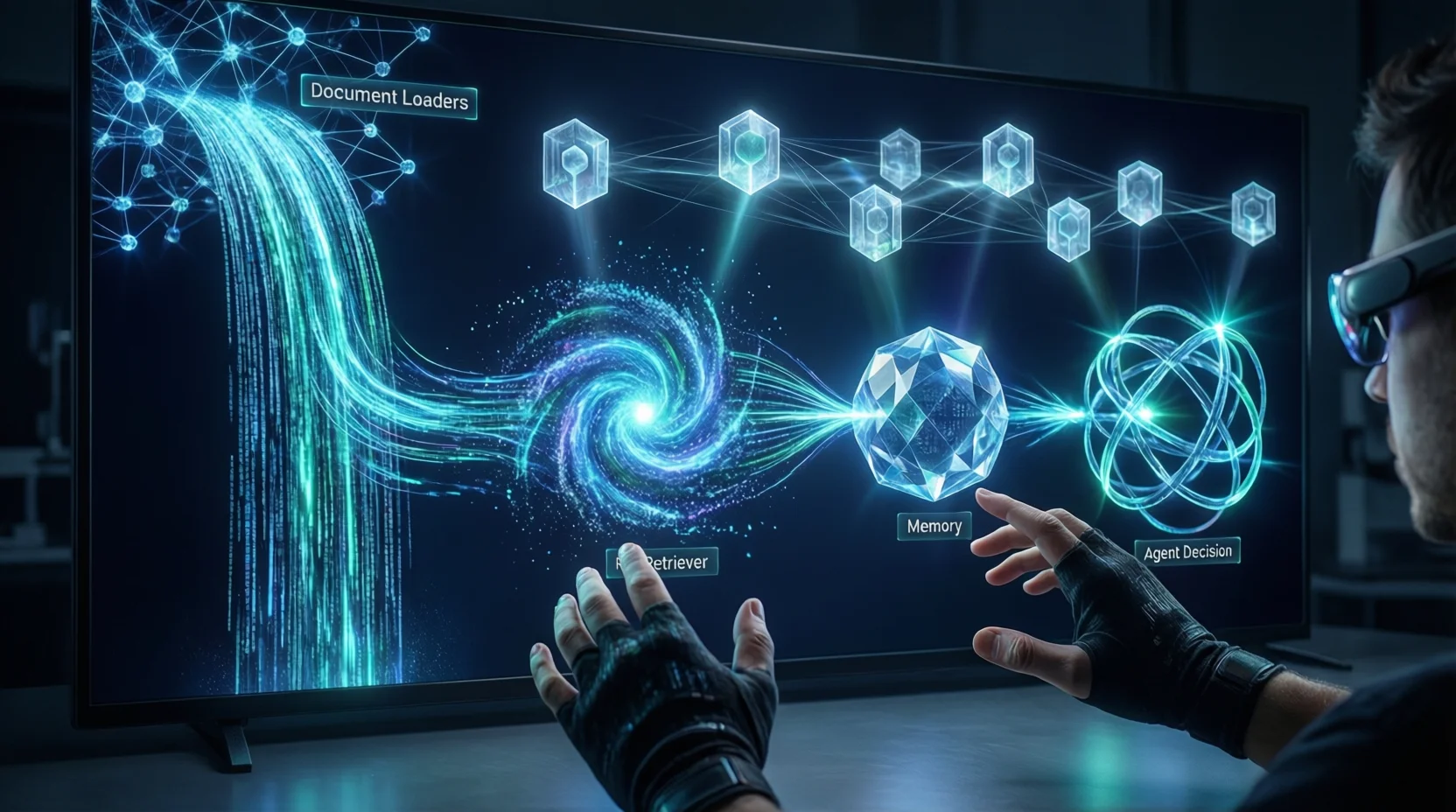 LangChain核心抽象协同工作示意图