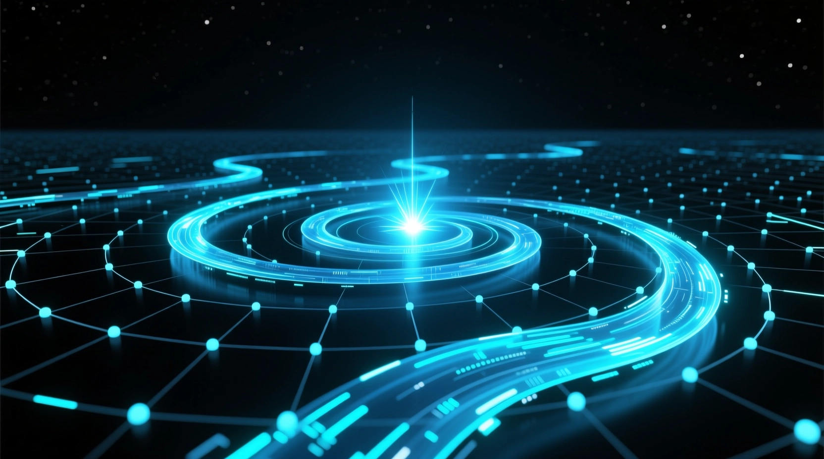 高维向量空间中查询向量与最近邻向量的几何关系示意图