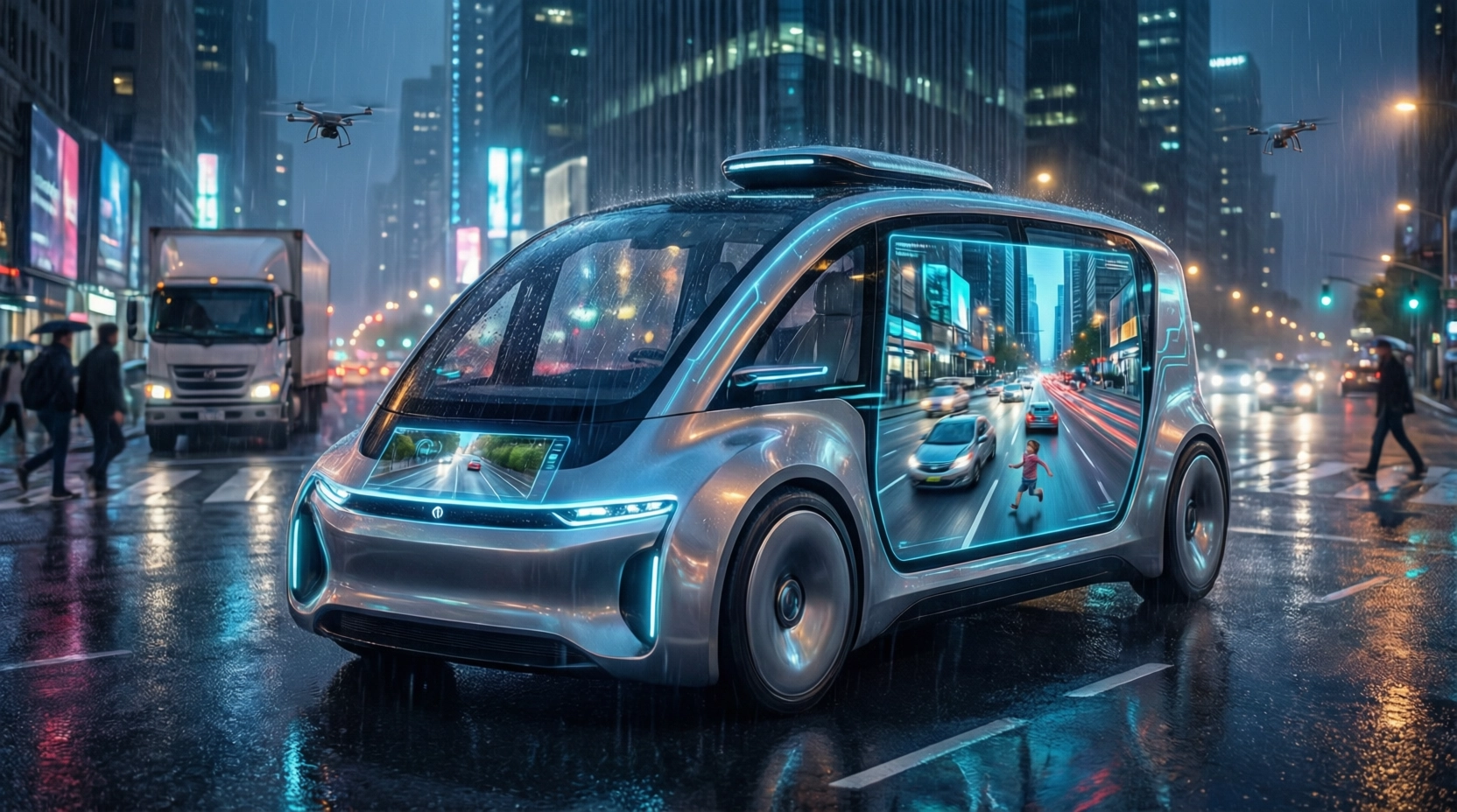 世界模型在自动驾驶中进行多场景安全验证的应用示意图